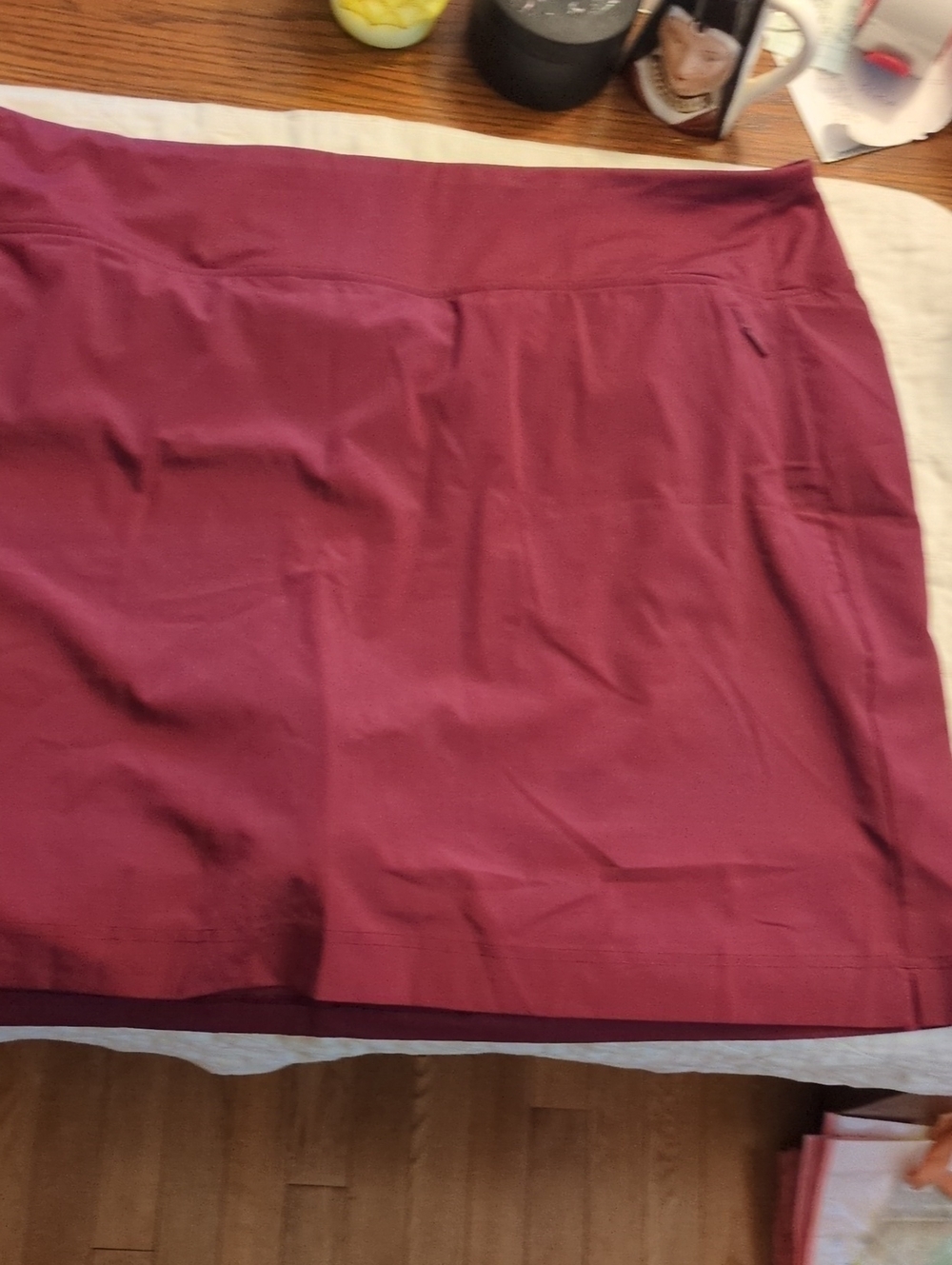 Athletic Works Stretch Pencil Skirt in Wine